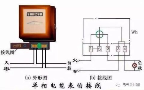 电能表接线(电子电表怎么接线)