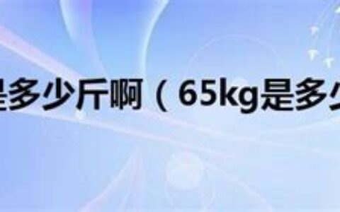 65kg是多少斤(11kg是多少斤)